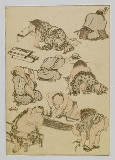Image for Leaf from Hokusai Manga