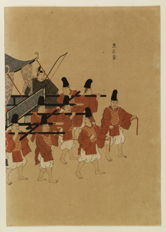 Image for Bearers of Ancient Palanquin: right half of print