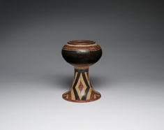 Image for Pedestal Bowl with Snakeskin Pattern