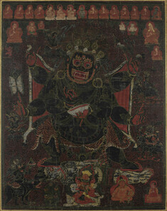 Image for Six-Armed Mahakala with Retinue and Monastic Lineage
