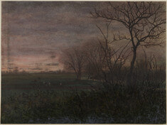 Image for Landscape at Sunset with Labourer