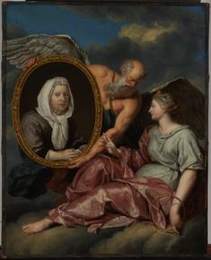 Image for Father Time Presents the Portrait of an Unknown Woman to Eternity