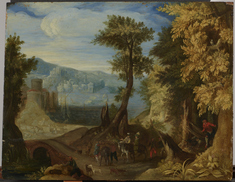 Image for Landscape with Harbor View and Figures