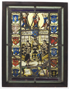 Image for Council scene /Virgin/ coats-of-arms