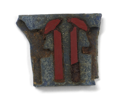 Image for Fragment with Red Inlay on Blue