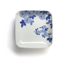 Image for Square Dish with Chrysanthemums