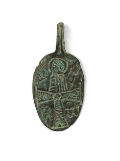 Image for Pendant Amulet Depicting the Holy Rider; Christ Crucified (reverse)