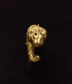 Image for Earring with Lion-Griffin Head