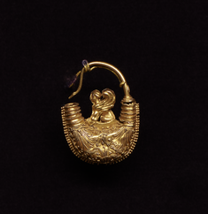 Image for Boat-Shaped Earring with Sphinx
