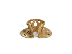 Image for Nose Ring with Pierced Triangle and Diamond Decoration