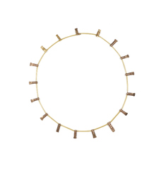 Image for 17 links from a necklace?; SHAPE OF RATTLESNAKE'S TAIL ?