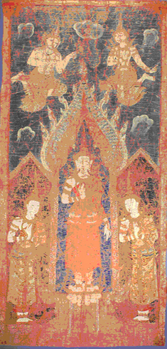 Image for The Buddha with His Disciples Sariputta and Moggalana