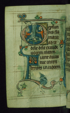 Image for Leaf from Book of Hours: Seven Penitential Psalms, Initial D with the Martyrdom of the Apostle Peter