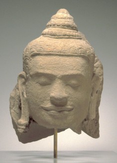 Head of the Buddha, from a Naga-Protected Buddha
