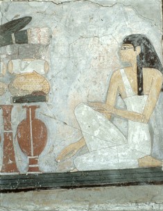 Woman Kneeling Before an Offering Table