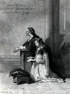Marguerite in Church Listening to the Dies Irae