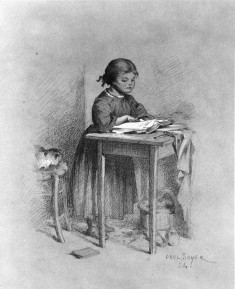 Little Girl Reading