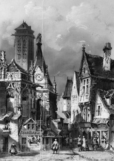 Street Scene with Gothic Buildings