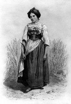 Peasant Woman in Grain Field
