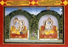 Radha and Krishna, Illustration to Poems by Shribhatta