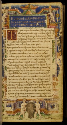 Leaf from Eclogues, Georgics and Aeneid