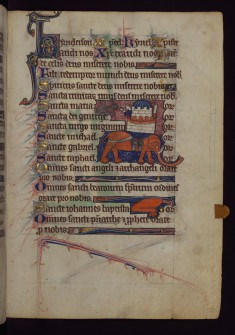 Leaf from Book of Hours: Elephant and Castle