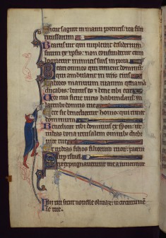 Leaf from a Book of Hours: Scribal Error Corrected