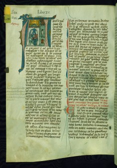 Leaf from "Histoire d'Outre Mer": Initial A with the Count of Edessa and the Prince of Antioch Playing Dice