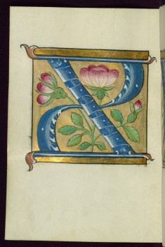 Leaf from Alphabet Book: Initial X