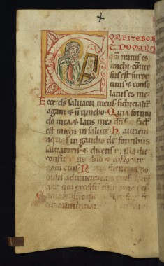 Initial C with Bust of Isaiah