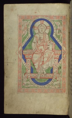 Leaf from the Melk Missal: Christ in Majesty