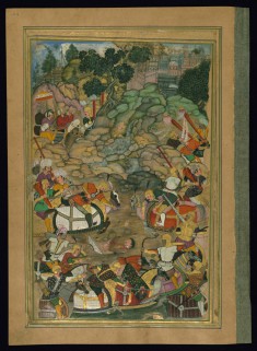 Alexander the Great Lassoes an Opponent from the Khamsa (Quintet) of Amir Khusraw Dihlavi