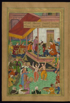 Khusraw and Shirin Preside Over the Wedding of Youths