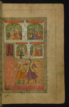 Zulaykha, Trying to Prevent Joseph From Leaving the Palace, Grabs Him by the Collar