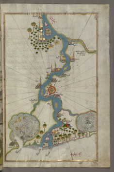 Map of the River Nile From Its Estuary South