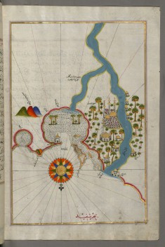 Map of the City of Damietta on the Egyptian Coast