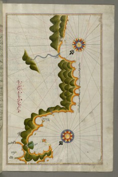 Map of Unidentified Islands Off the Southern Anatolian Coast
