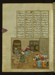 The Poet 'Ata'i Talking to a Learned Man in a Tavern