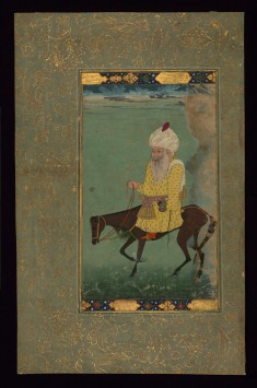 Single Leaf of Mullah Du Piyaza Riding a Horse