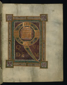 Incipit page for the Gospel of Luke