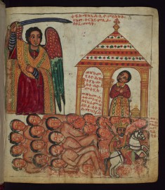 The Archangel helping Hezekiah of Judah defeat Sennacherib of Assyria