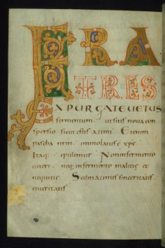 Fratres with Decorated Letters F, R, and A
