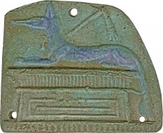 Plaque with a Jackal Shaped Anubis