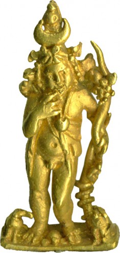 Pendant, Harpocrates with Anubis and Horus Falcom