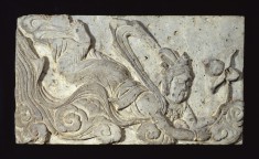 One of Fifteen Reliefs from a Buddhist Monument: Celestial Adorants