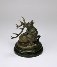 Seated Elk; Fallen Stag