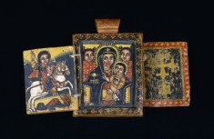 Double-Sided Pendant with the Virgin and Child with Saint George and the Kwer'atä Reesu with Täklä Haymanot and donor