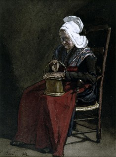 Old Woman with Copper Pot
