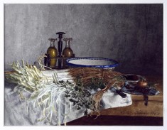 Still Life with Cruets and Vegetables