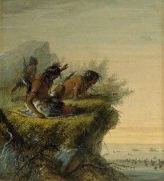 Pawnee Indians Watching the Caravan